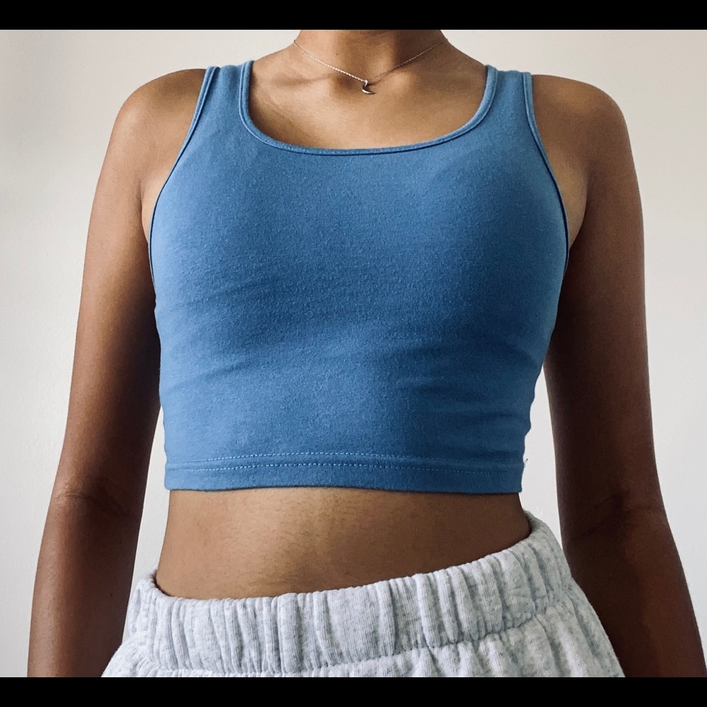 BP: Blue cropped tank